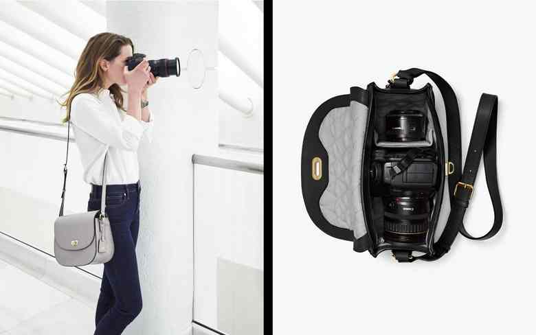 This leather-based crossbody is a trendy and handy digicam bag